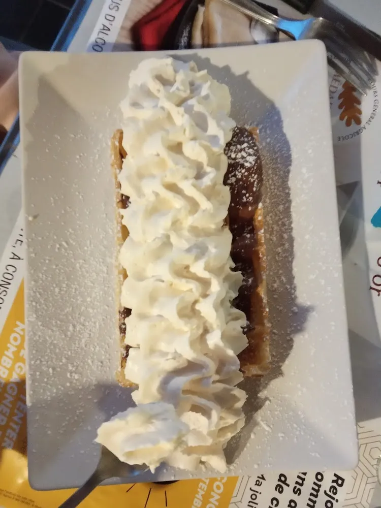 Gaufre Chocolat Et Chantilly Maison